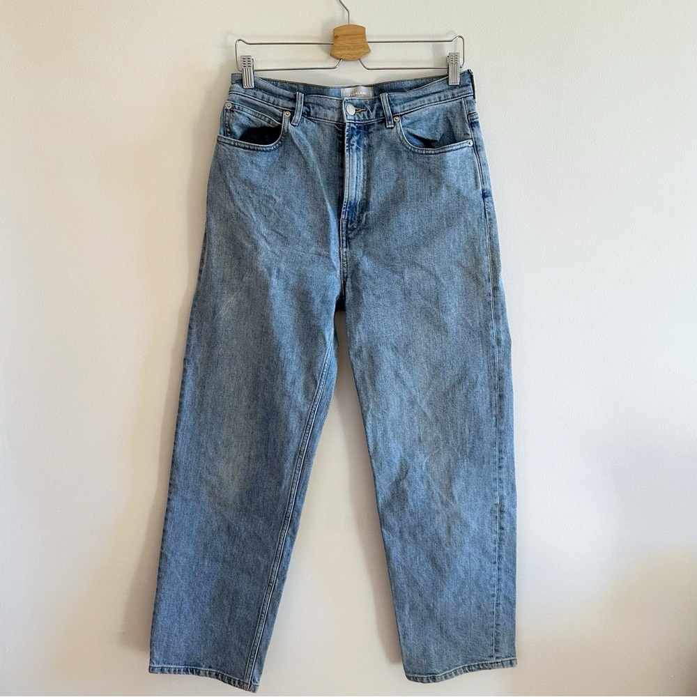 Everlane The Way High Jean Organic Cotton Straight Leg Light Wash Jeans 29